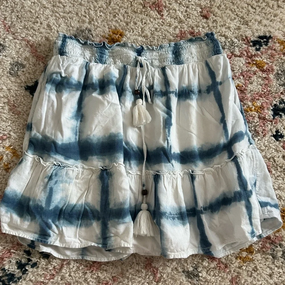Anthropologie‎ Pilcro tie dye ruffled skirt medium